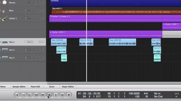 The Logic Pro Arrange Window Part Arrange Area Through The