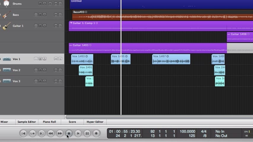 The Logic Pro Arrange Window Part 1 - Arrange Area Through The Transport