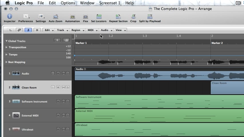 arrange window logic pro x