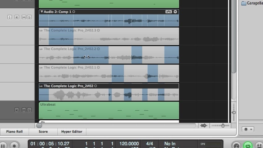 Logic Pro Audio Editing Part 1 - Audio Takes