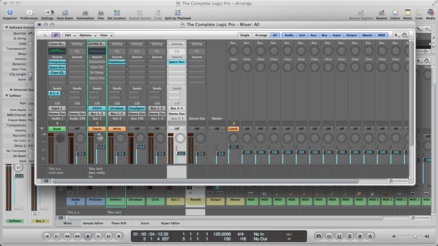 Logic Pro Mixing Part 1 - Channel Strip Types and Controls