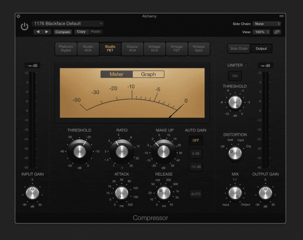 Compressor Circuit Types - Studio FET / 1176 Blackface