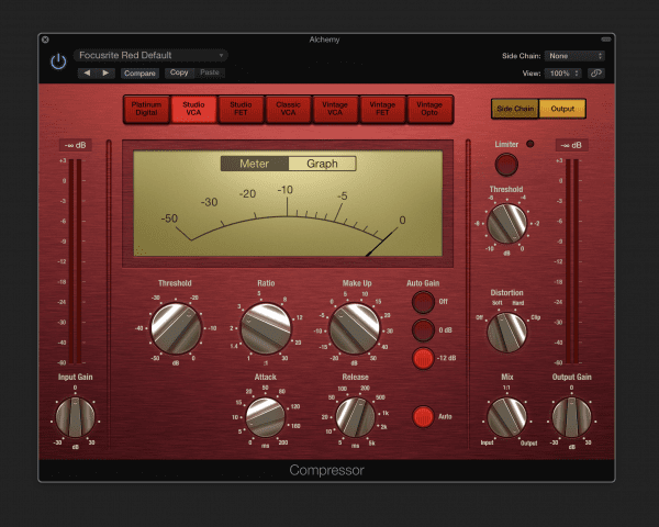 Compressor Circuit Types - Studio VCA / Focusrite Red