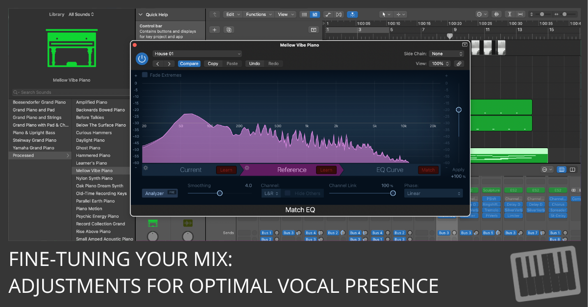 Integrating Vocals Seamlessly into Your Mix with Logic Pro's Match EQ: A Step-By-Step Guide