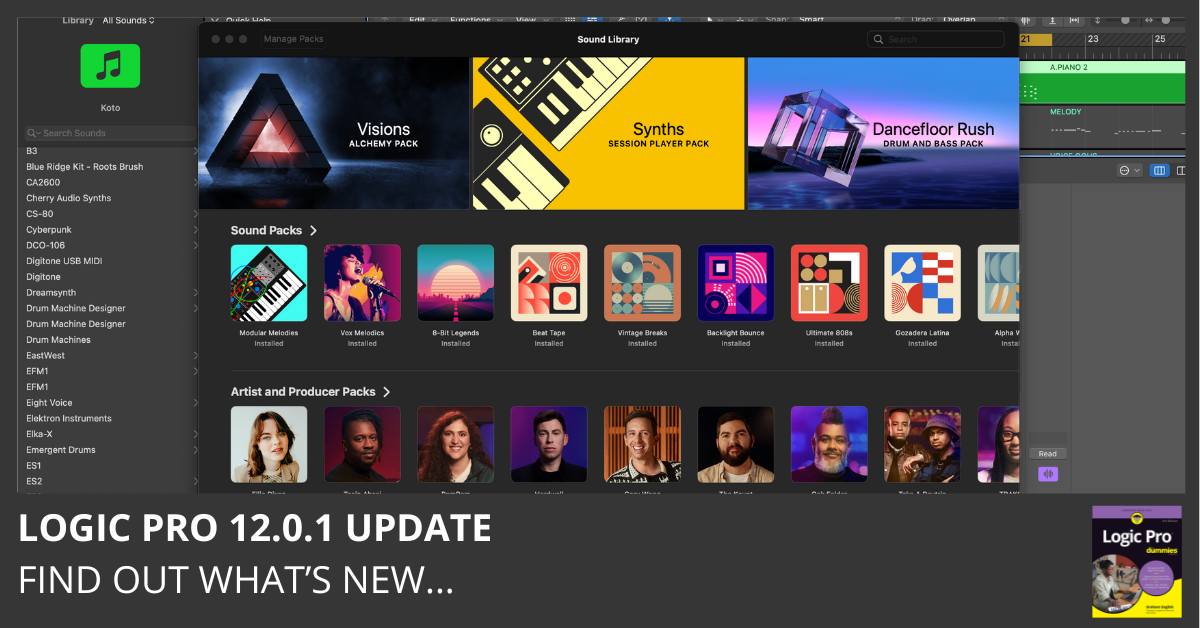 Logic Pro 12.0.1 Update