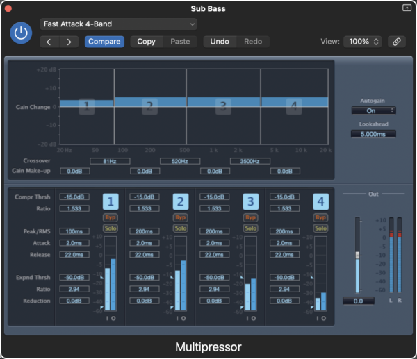 Logic Pro Multipressor