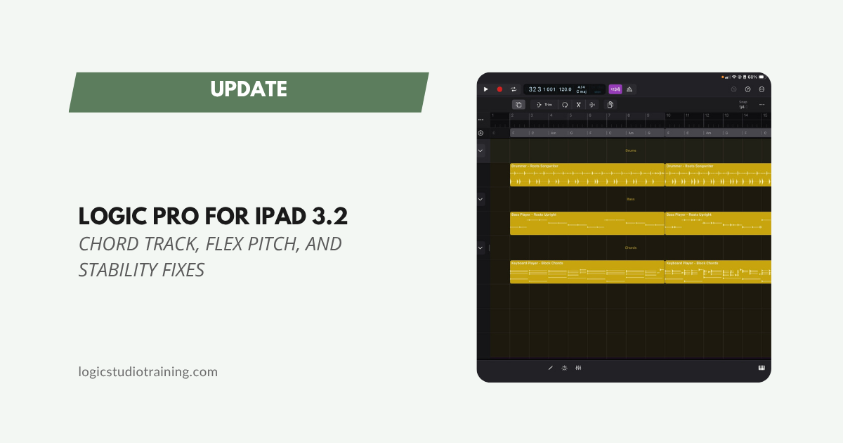 Logic Pro for iPad 3.2 Update