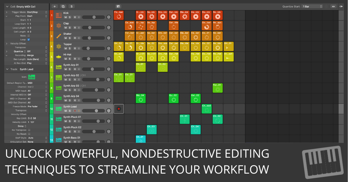 Master Region Editing with Logic Pro's Inspector Tools