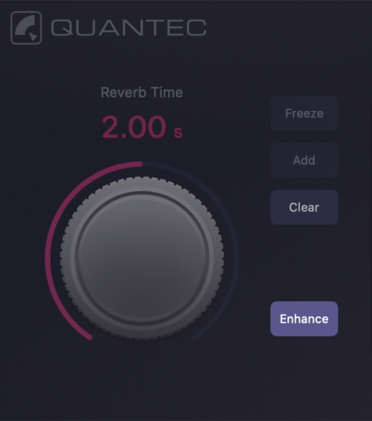 Quantec QRS Enhance Button