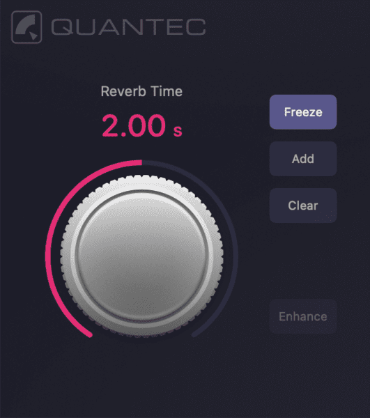 Quantec QRS Freeze Effect