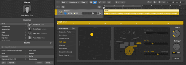 Logic Pro Drummer Editor