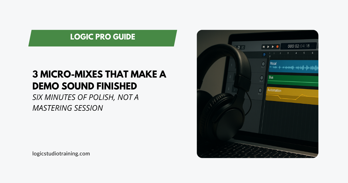 3 Micro-Mixes That Make a Demo Sound Finished
