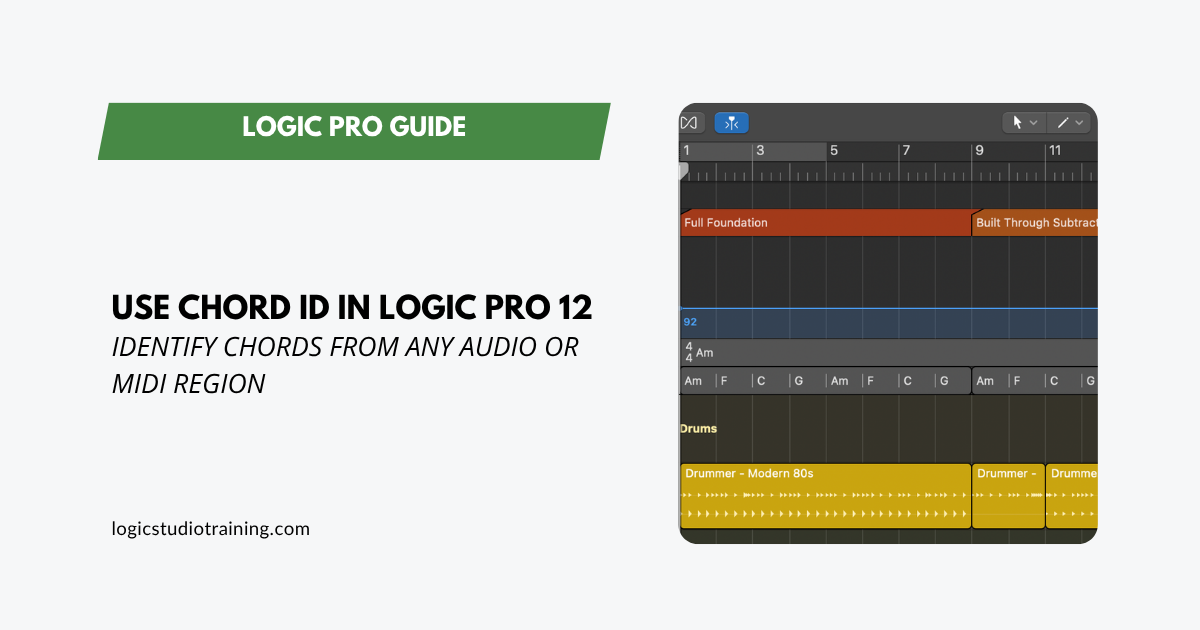 How to Use Chord ID in Logic Pro 12 (Step-by-Step Guide)