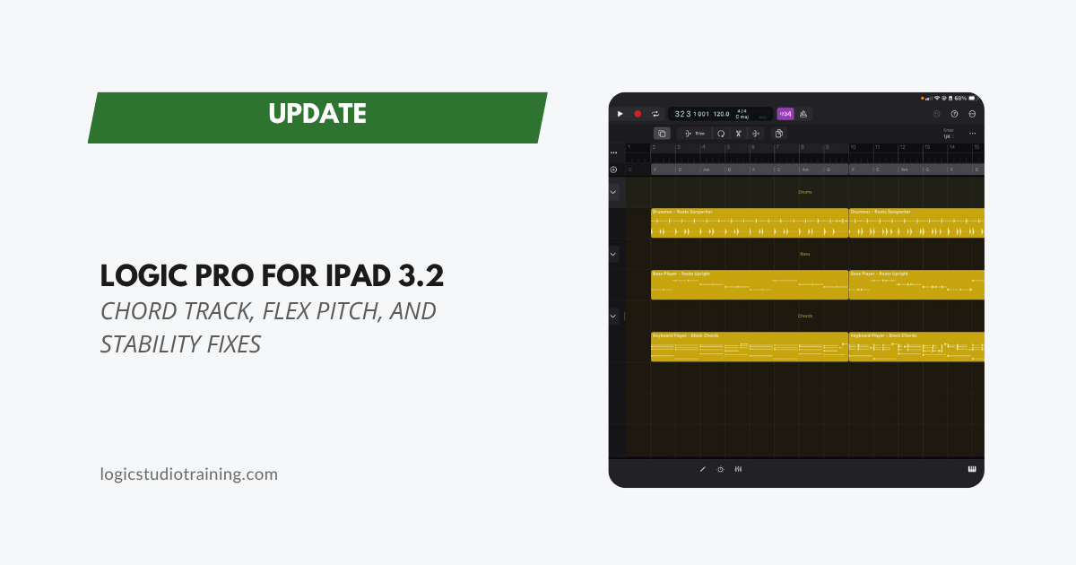 Logic Pro for iPad 3.2 Update