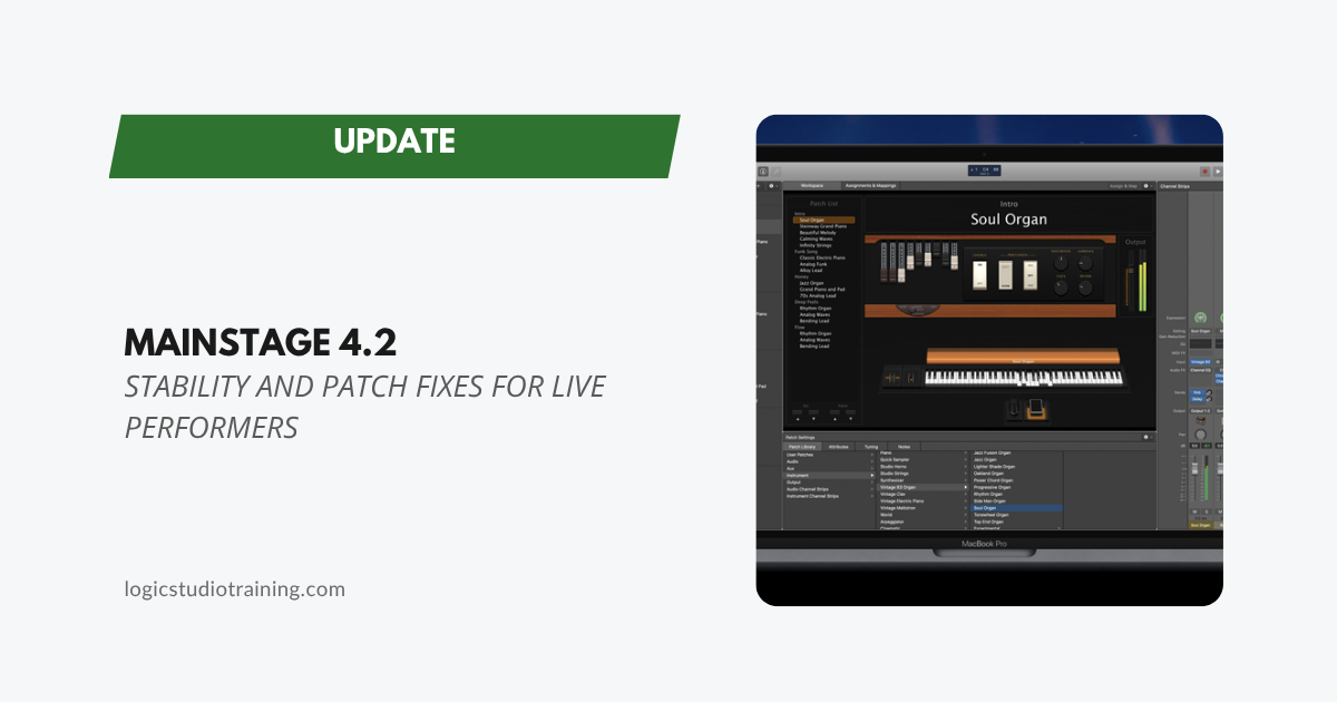 MainStage 4.2 Update