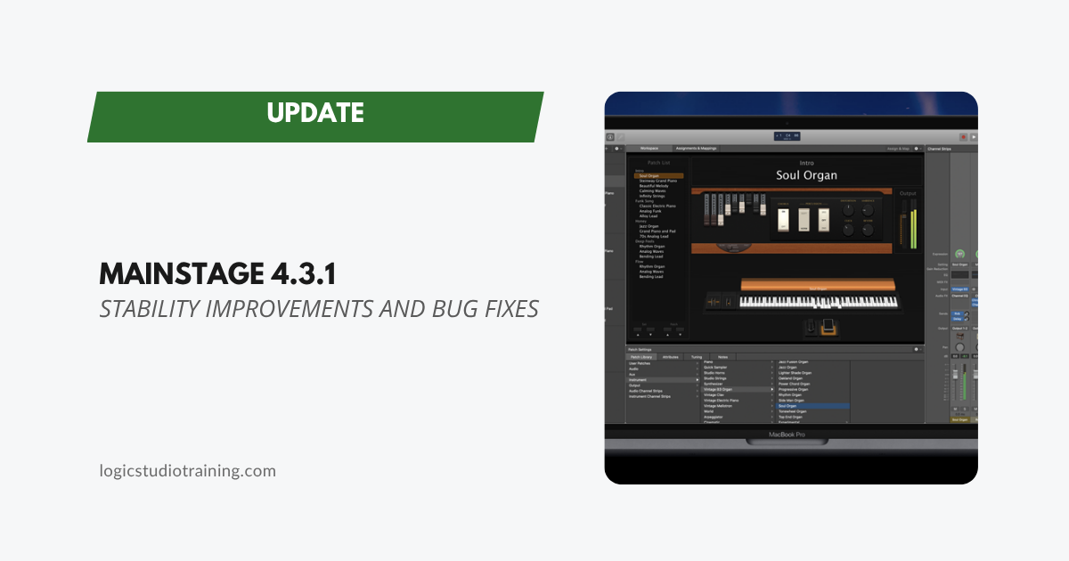 MainStage 4.3.1 Update